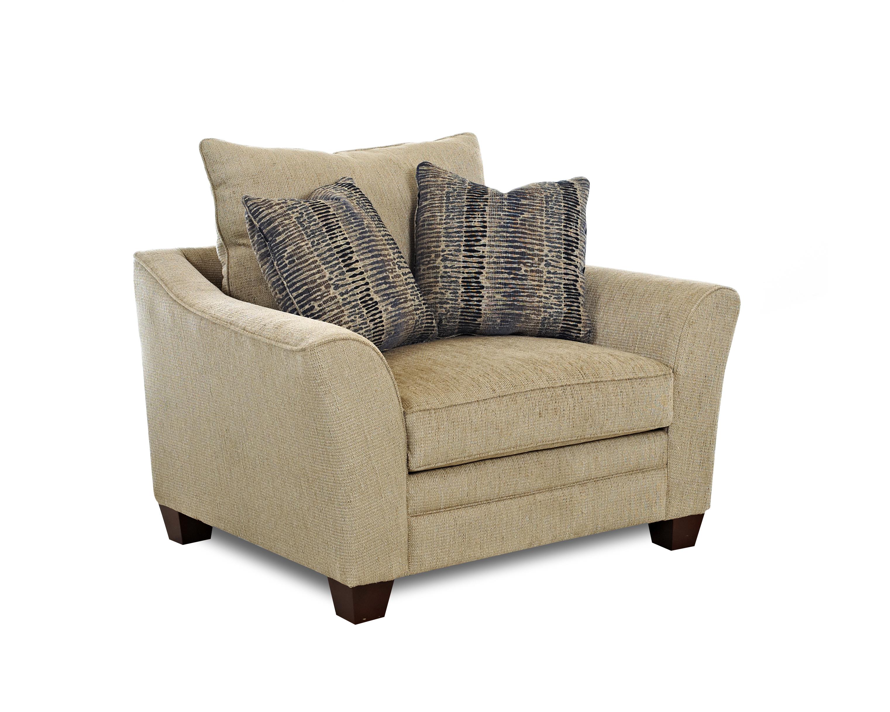 Klaussner Posen Contemporary Chair Johnny Janosik Upholstered Chairs